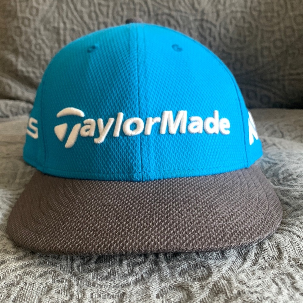 TaylorMade M1 PSI New Era 9Fifty Snapback Black Golf Hat One Size Light Blue